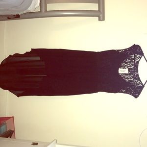 NWT Forever 21 lace top dress with high/low skirt